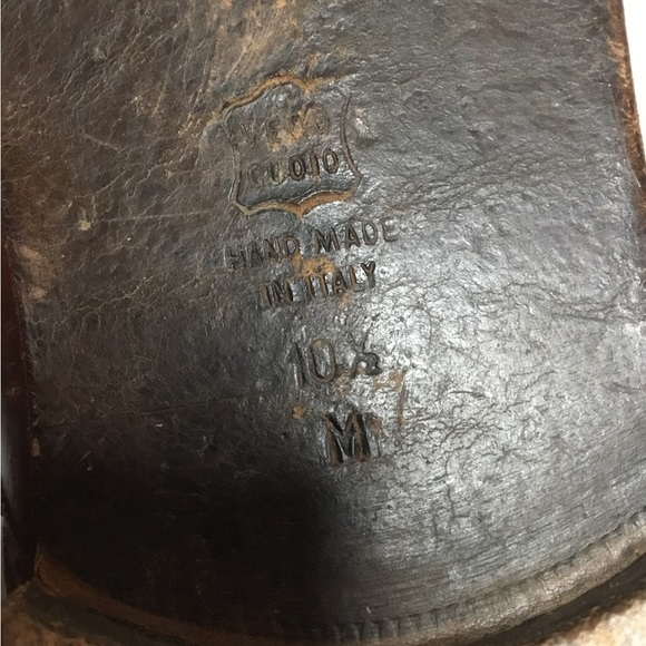 R Martegani Men’s Brown Alligator Leather Monkstrap  Shoes Size 10.5 - Picture 9 of 10